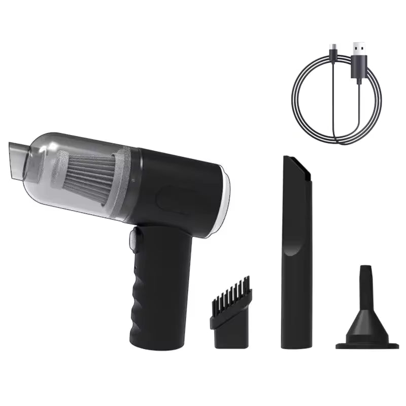 SH&RO Wireless Car Vacuum Cleaner USB Charging 1200mAh Portable Cleaning ✨